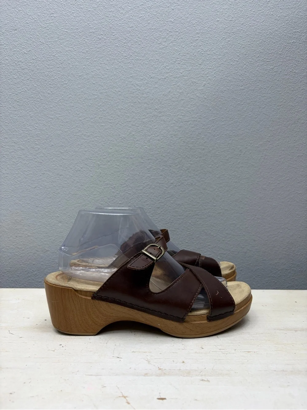 Dansko Brown Leather Sela Sandals Size 40
